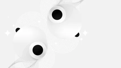 Abstract white digital dynamic circle background. Futuristic hi-technology concept. Business banners, flyers, and presentations. Vector illustration © pickup