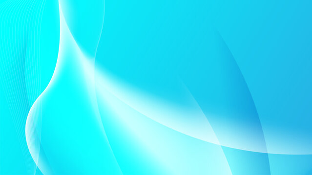 Abstract blue digital dynamic wave background. Futuristic hi-technology concept. Business banners, flyers, and presentations. Vector illustration