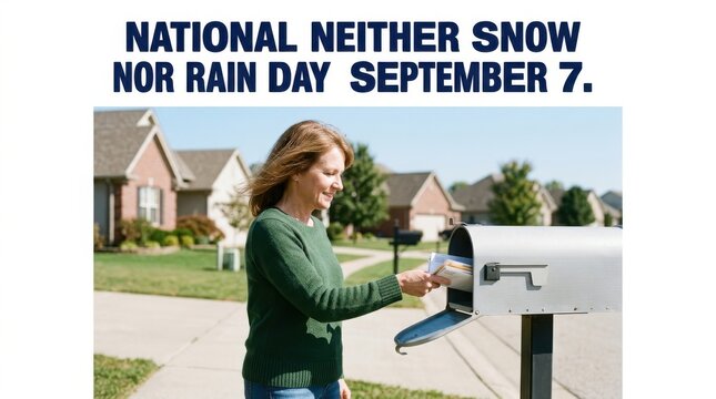 Woman checking mailbox on sunny day