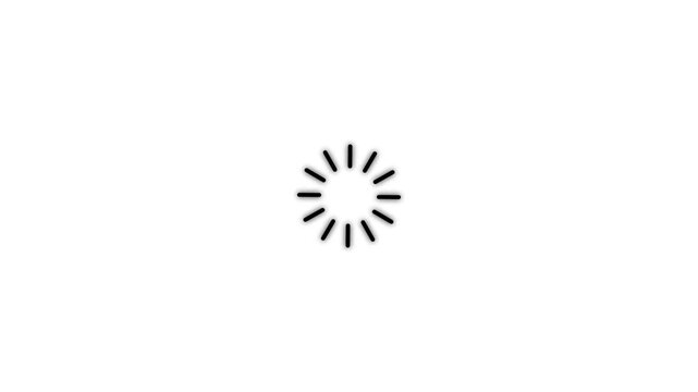 loading bar line progress loop Animation video transparent background with alpha channel. animated circle loading background video icon