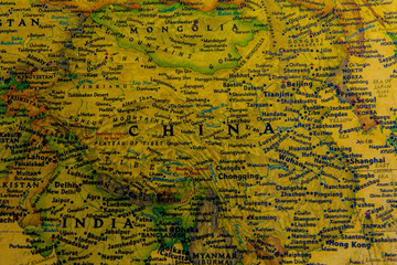 Fototapeta premium Old map of the world. Journey and discovery concept
