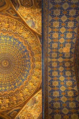 Interior from the beautiful mosque in Tilya-Kori madrasah, Samarkand. © Anette Andersen