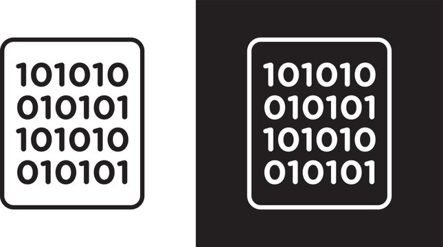 Binary code icon