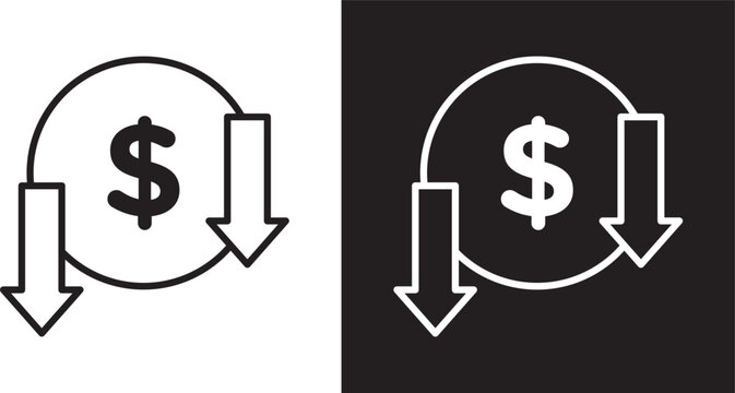 Cost reduction icon