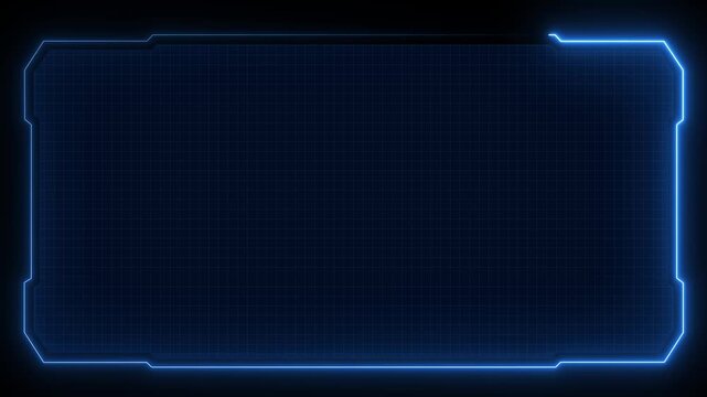 Abstract technology Hud frame background. Computer interface Hud motion texture. futuristic pattern for modern . 4k motion video Abstract Loop futuristic background. sci fi technology HUD UI frame