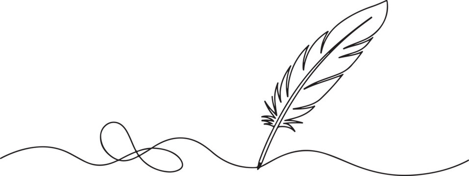 feather pen and ink