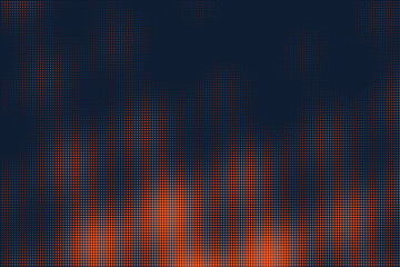 Abstract halftone camouflage pattern with gradient orange tones dark © Solaiman77