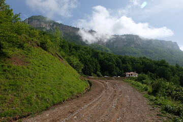 Fototapeta premium road to the mountains