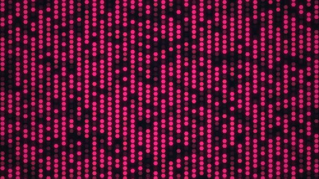 Red abstract halftone data dots pattern technology background loop