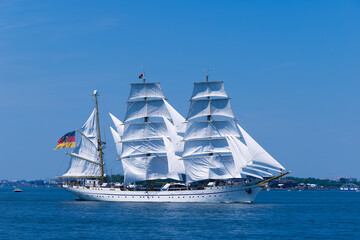sailing ship in the sea © Vadim
