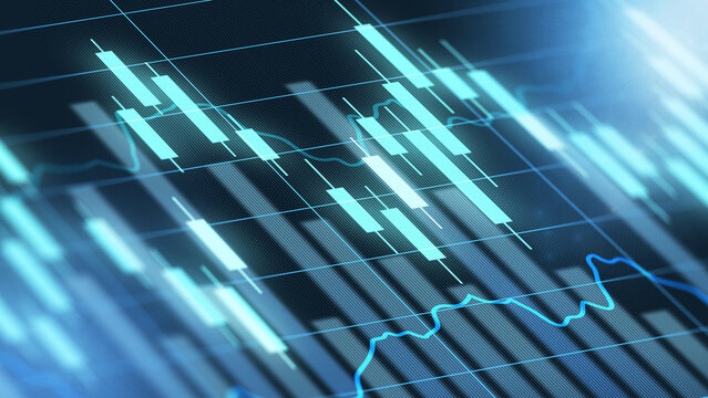 Traders analyze price movements with detailed charts and graphs in a financial setting