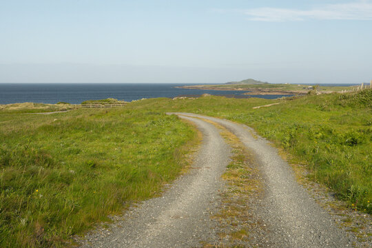 Galway Coastal Road Leading Towards Clifden Bay ireland