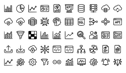 Fototapeta premium data, analytics, database, cloud, infographic, dashboard, statistics, analysis, chart, graph, server, storage, backup, network, intelligence, metrics, report, monitoring, visualization, performance, a