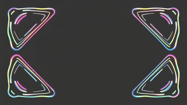 abstract animated lines morphing into shapes