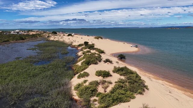 Dunes Of Old Chico In Casa Nova Bahia Brazil. Turquoise Lagoons And Sand Dunes Creating Inspiring Landscape. Tropical Eco Tourism. Wildlife Jungle. Casa Nova Bahia.