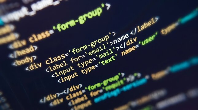Html code snippet for form group with email and user input fields