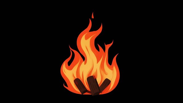 abstract fiery flame animation loop seamless motion graphics