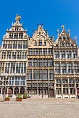 Fototapeta premium Guild houses on Market square in Antwerp, Belgium