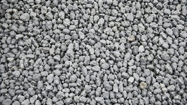 Gray Crushed Stone Gravel Texture