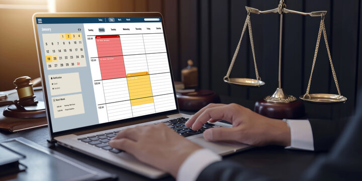 Online appointment booking calendar for brisk registration on the internet website