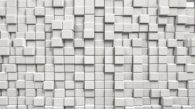 Abstract pixelated animation transition sequence