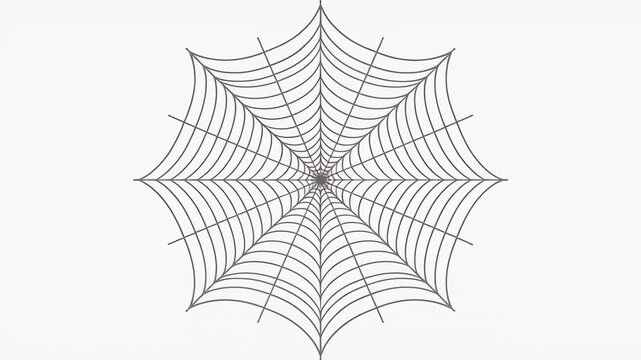 Abstract white floral pattern animation sequence