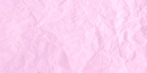 Fototapeta premium Pale pink crumpled paper texture background soft pastel tone full frame abstract