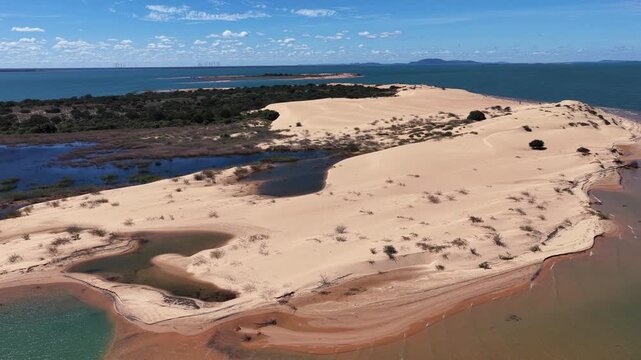 Dunes Of Old Chico In Casa Nova Bahia Brazil. Unique Landscape Of White Sand Dunes And Crystal-Clear Lagoons. Tropical Eco Tourism. Rainforest Landscape. Casa Nova Bahia.