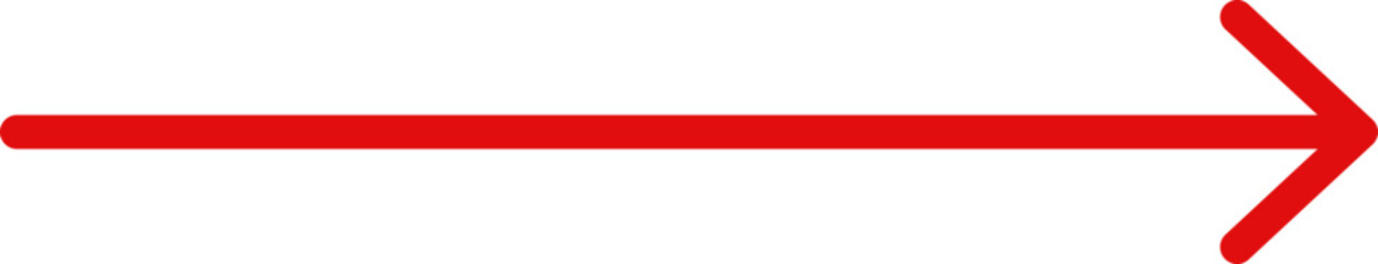 Obraz premium Red straight arrow icon isolated on white background