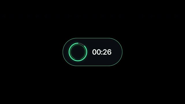 Thirty Second Webinar Countdown Timer with Graphite Double Track Ring