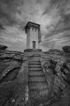 Phare de Trevignon on the french atlantic coast.