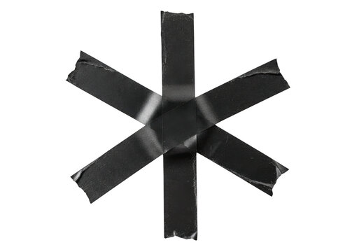Black asterisk symbol on white background