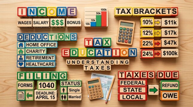 Understanding Taxes and Tax Brackets for Income Education.