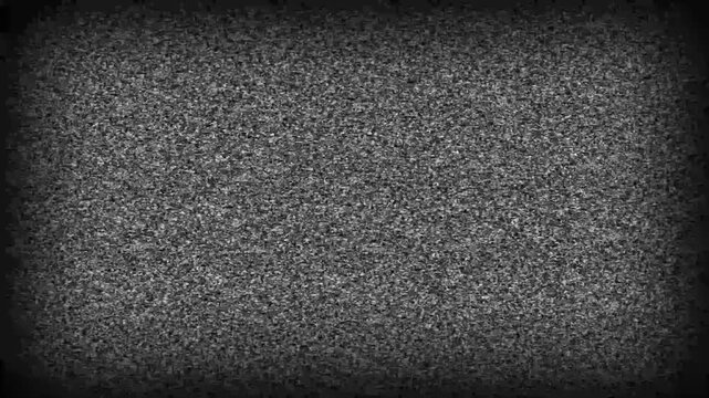 TV error with static noise and bad signal distortion background. Abstract TV error texture featuring glitch interference and scan line noise. 4k quality animation video..