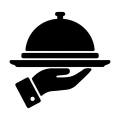 Fototapeta premium Room Service Cloche Icon