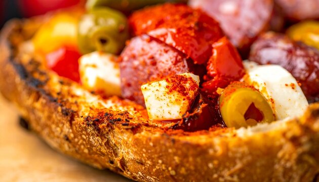 Croatian Kulen Sandwich with Fresh Peppers