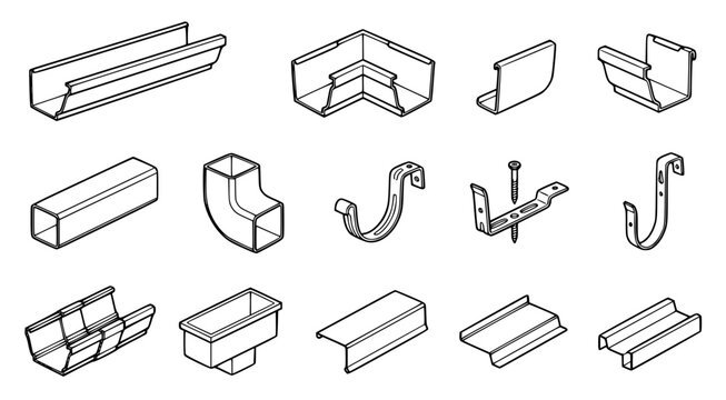 set of office tools vector