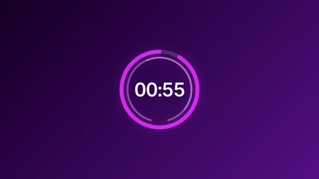 One Minute Conference Countdown Timer with Electric Triple Track Ring