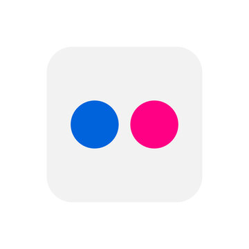 flickr icon button - flickr logo - social networking logo icon set - social media icons - social network app logo