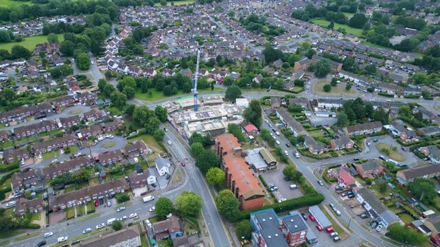 Aerial shot over Reading Tilehurst
