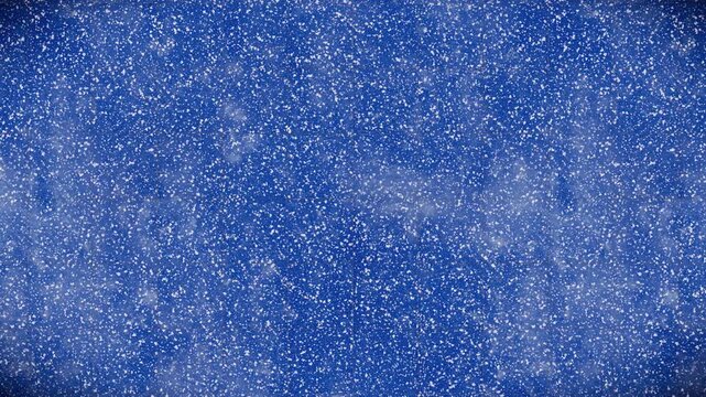 Abstract pattern background, deep vibrant blue with scattered white granular speckles, a subtle tiled texture, seamless loop motion graphics video