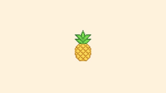 Pineapple Pixel Art Animation