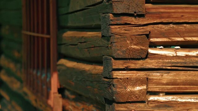 Old Rustic Wooden Door with Rusty Metal Handle Weathered Steel Texture and Vintage Wall Background