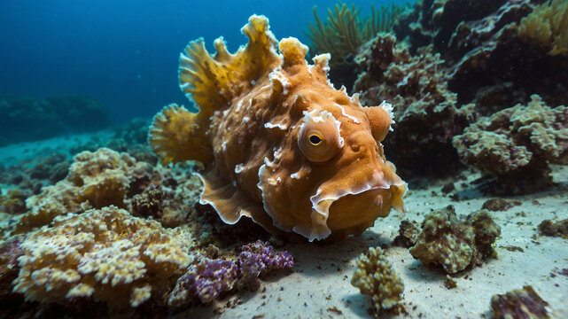 frogfish in the ocean