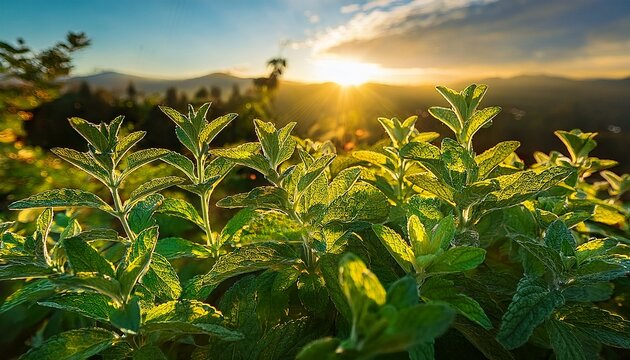 Lemon Verbena Leaves In Morning Sunshine Lemon Verbena Leaves Sparkling In The Morning Sunshine