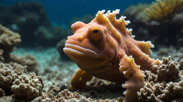 frogfish in the water