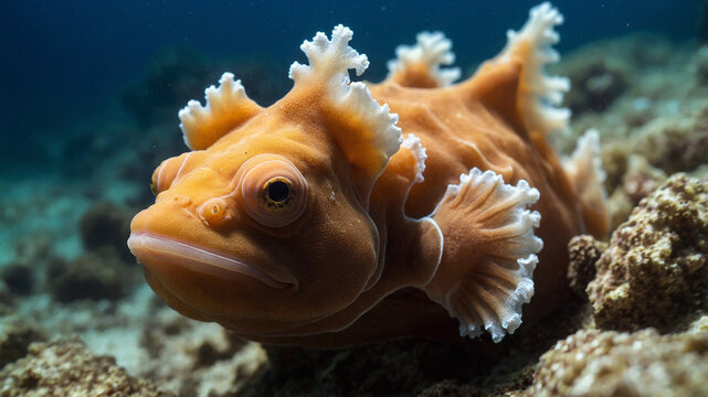frogfish in the sea