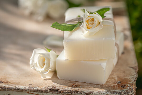 Handmade and ecological rose soap good for skin