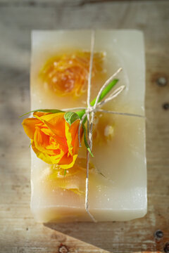 Ecological and aromatic rose soap good for skin