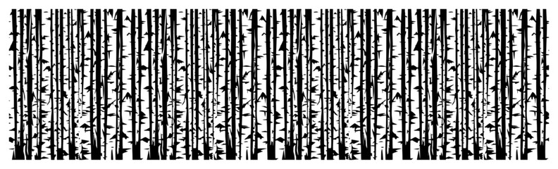 Vertical tree trunk pattern with stylized forest birch trunks © UrbanDruid
